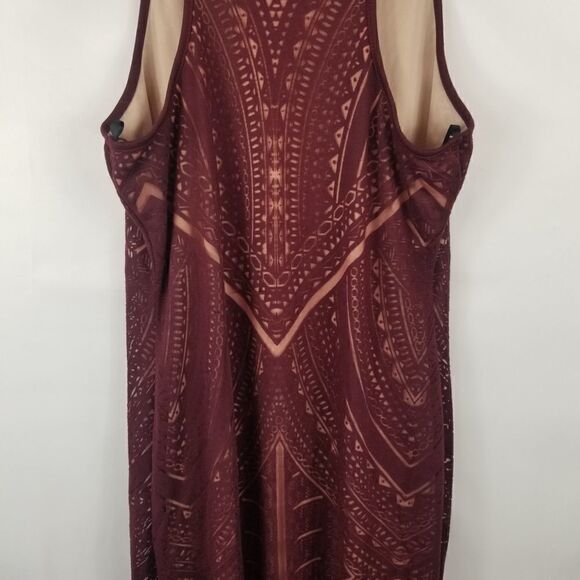 MOSSIMO LINED BURGANDY DRESS. SZ M. - Picture 13 of 16